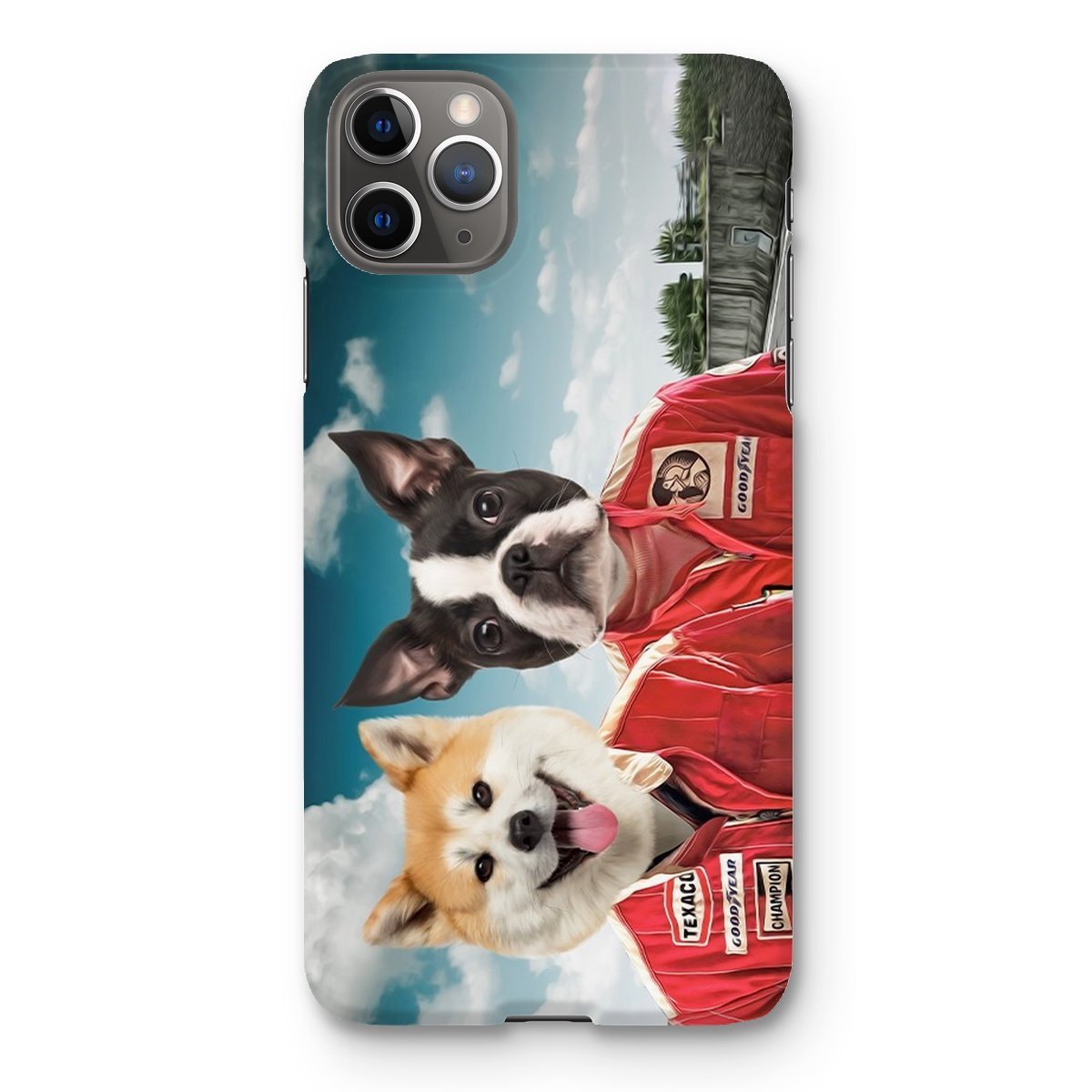 Pet Portraits | The Race Car Drivers: Custom Pet Phone Case | Paw & Glory