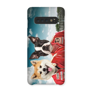 The Race Car Drivers: Custom Pet Phone Case - Paw & Glory - Dog Portraits - Pet Portraits