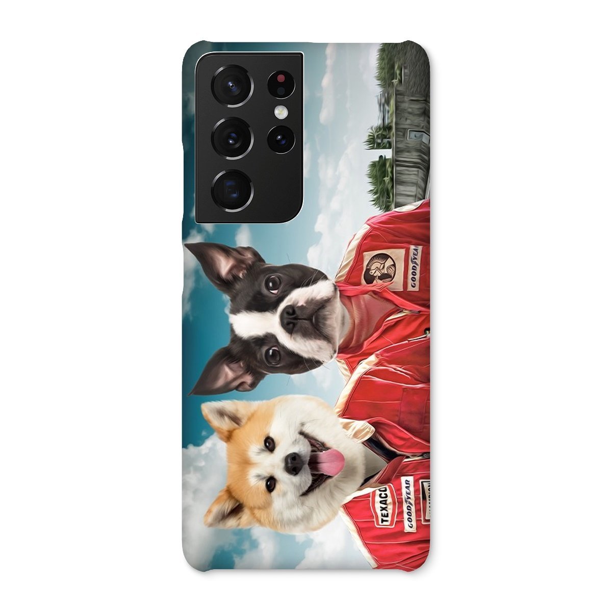 Pet Portraits | The Race Car Drivers: Custom Pet Phone Case | Paw & Glory