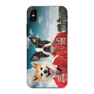 The Race Car Drivers: Custom Pet Phone Case - Paw & Glory - Dog Portraits - Pet Portraits