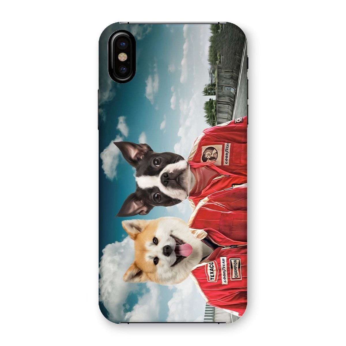 Pet Portraits | The Race Car Drivers: Custom Pet Phone Case | Paw & Glory