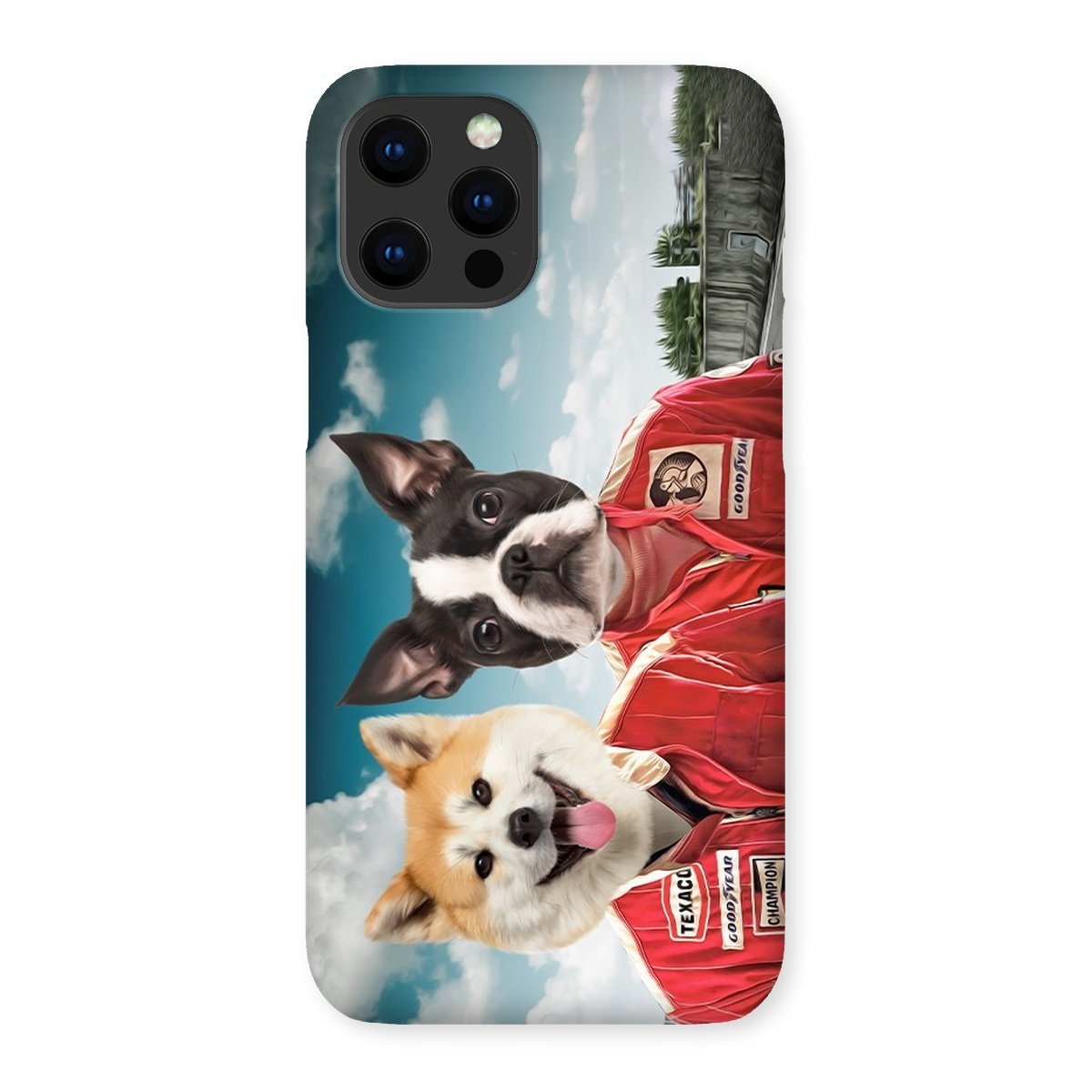 Pet Portraits | The Race Car Drivers: Custom Pet Phone Case | Paw & Glory