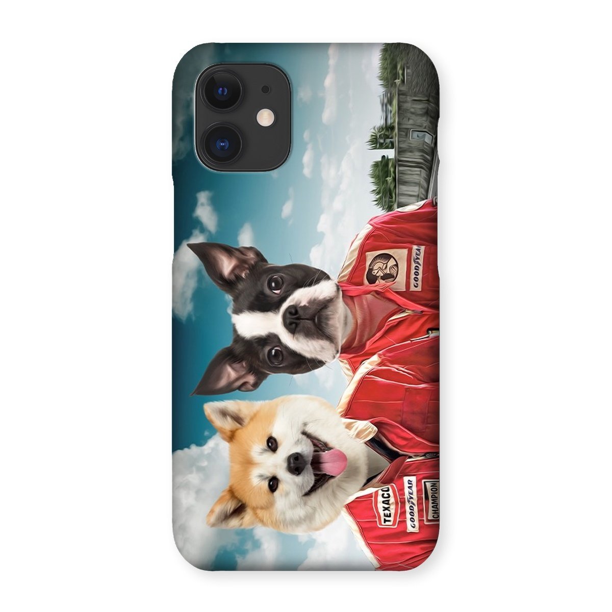 The Race Car Drivers: Custom Pet Phone Case - Paw & Glory - Dog Portraits - Pet Portraits