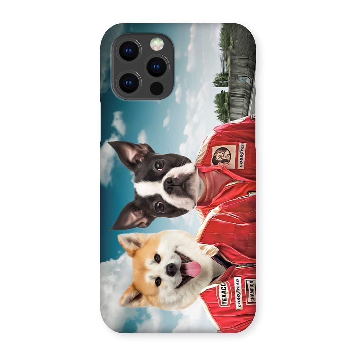 Pet Portraits | The Race Car Drivers: Custom Pet Phone Case | Paw & Glory
