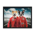 The Race Car Drivers: Custom Pet Portrait