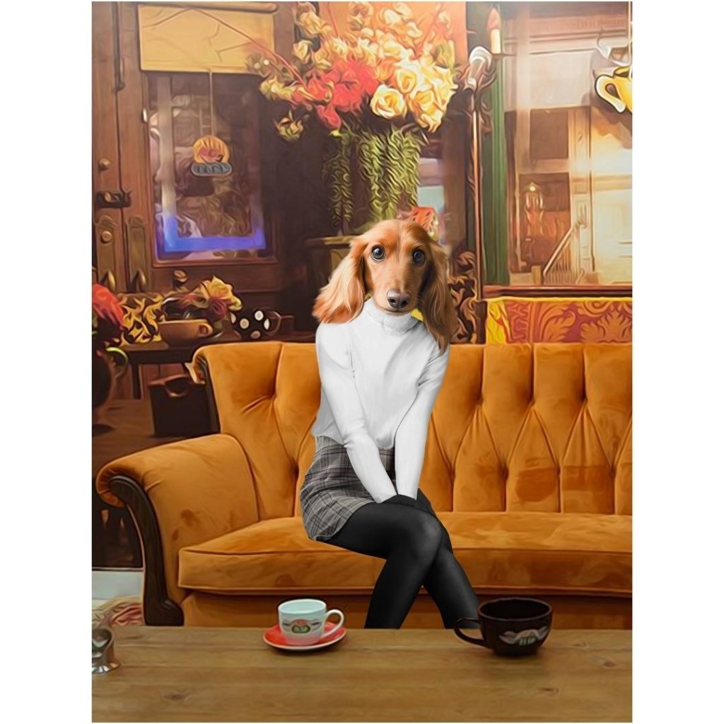 Pet Portraits | The Rachel (Friends Inspired): Custom Digital Download Pet Portrait | Paw & Glory