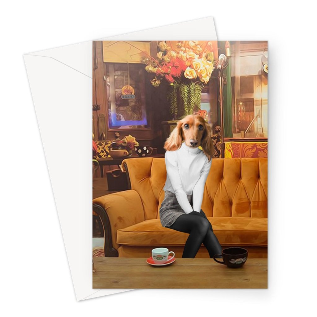 Pet Portraits | The Rachel (Friends Inspired): Custom Pet Greeting Card | Paw & Glory