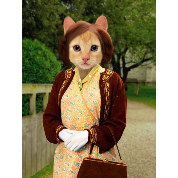 Market Trader Lady Custom Digital Download Pet Portrait | Paw & Glory