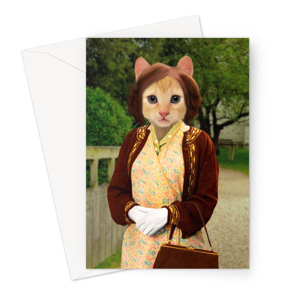Pet Portraits | The Raquel (Only Fools & Horses Inspired): Custom Pet Greeting Card | Paw & Glory