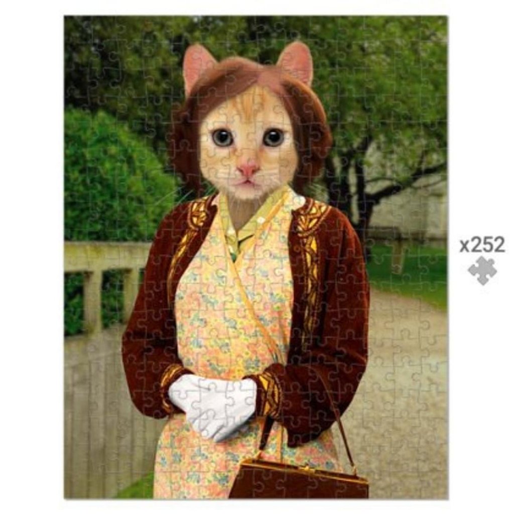 Pet Portraits | Market Trader Lady: Custom Pet Puzzle | Paw & Glory