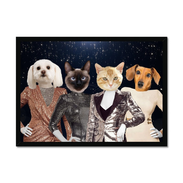 City Glamour Star Custom Pet Portrait | Custom Pet Portrait | Paw & Glory