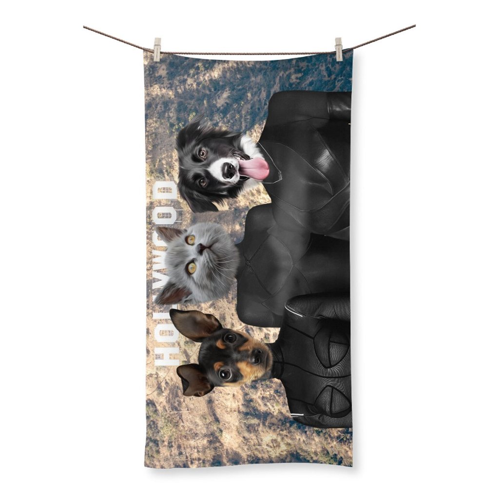 The Reality Sisters: Custom Pet Towel - Paw & Glory - Dog Portraits - Pet Portraits