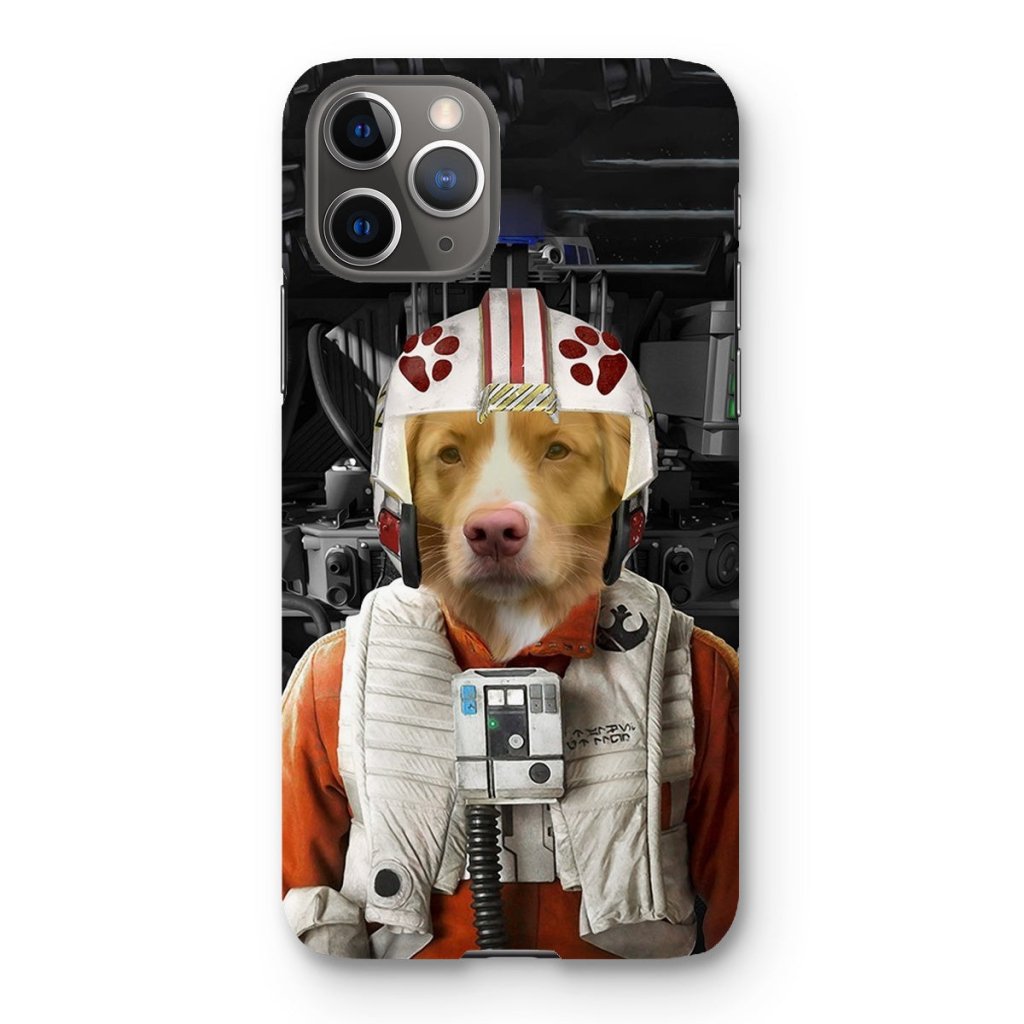 Pet Portraits | The Rebel Pilot (Star Wars Inspired): Custom Pet Phone Case | Paw & Glory