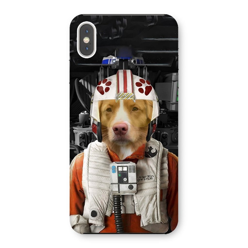 Pet Portraits | The Rebel Pilot (Star Wars Inspired): Custom Pet Phone Case | Paw & Glory