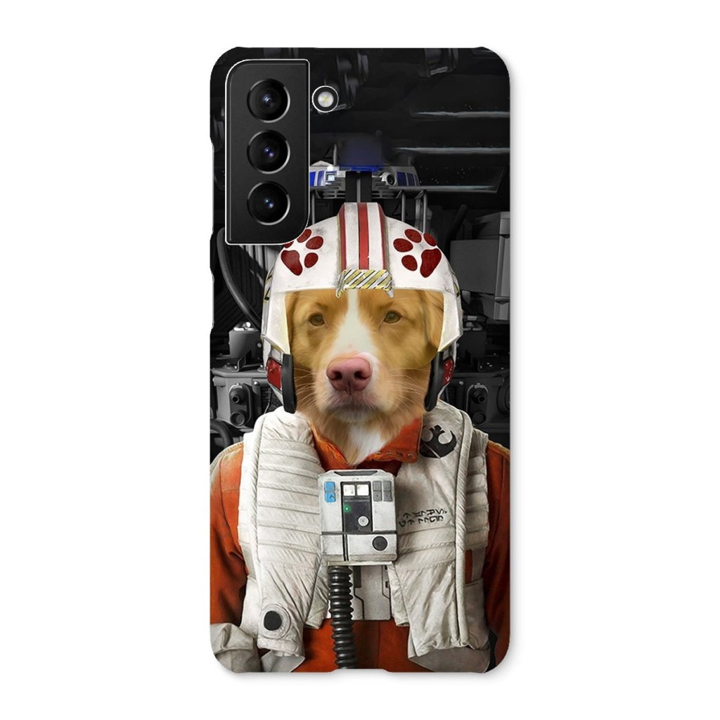 Pet Portraits | The Rebel Pilot (Star Wars Inspired): Custom Pet Phone Case | Paw & Glory