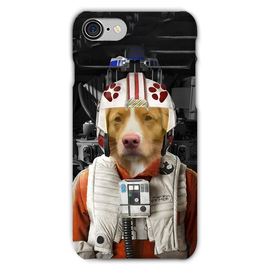 Pet Portraits | The Rebel Pilot (Star Wars Inspired): Custom Pet Phone Case | Paw & Glory