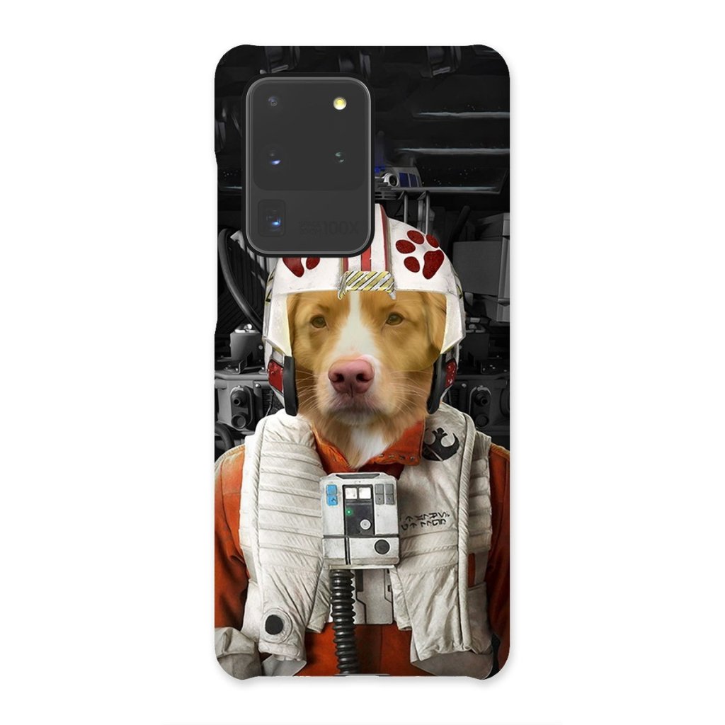Pet Portraits | The Rebel Pilot (Star Wars Inspired): Custom Pet Phone Case | Paw & Glory