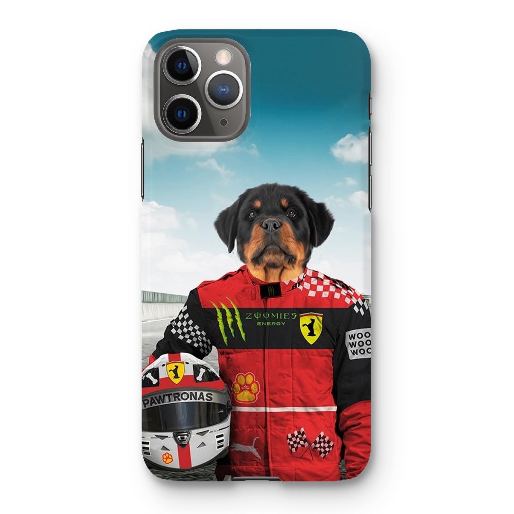 Pet Portraits | The Red Legendary Driver: Custom Pet Phone Case | Paw & Glory