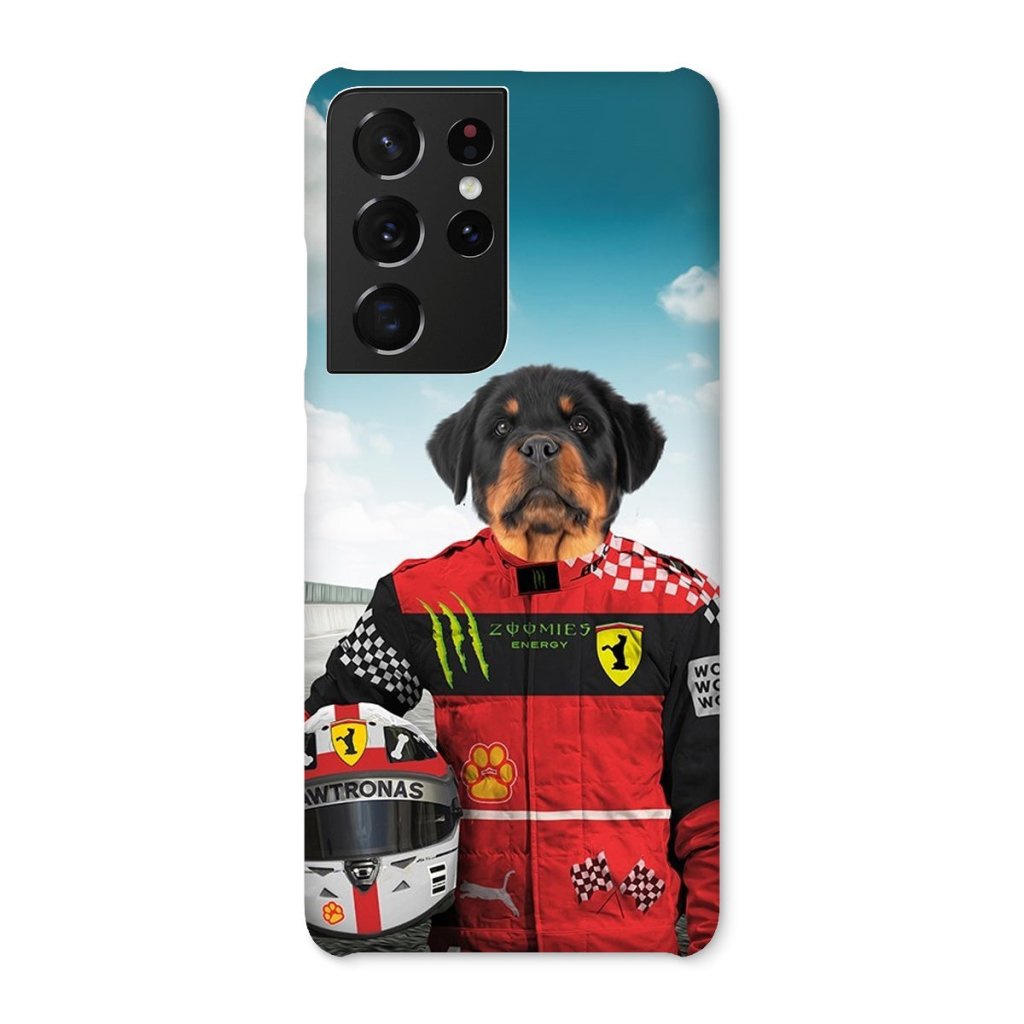 Pet Portraits | The Red Legendary Driver: Custom Pet Phone Case | Paw & Glory