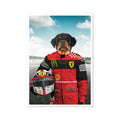 The Red Legendary Driver: Custom Pet Poster