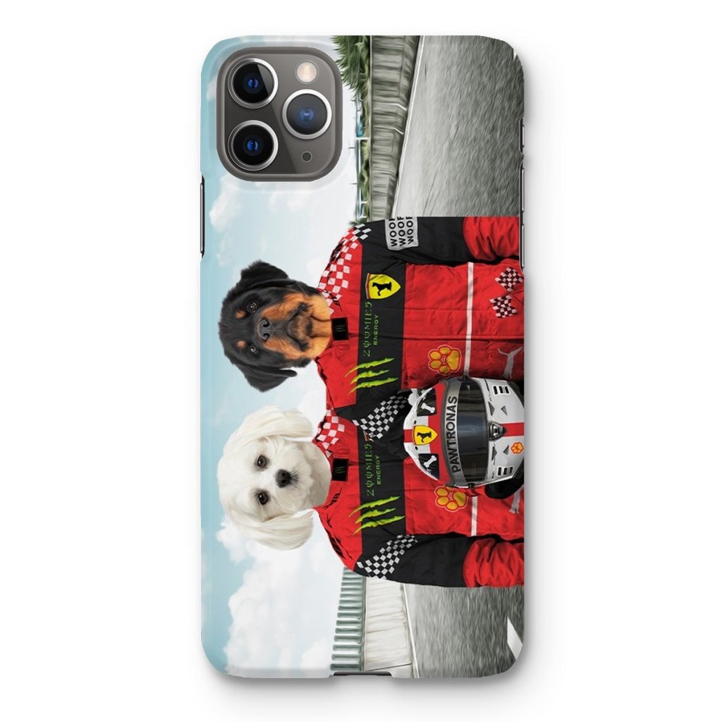 Pet Portraits | The Red Legendary Drivers: Custom Pet Phone Case | Paw & Glory