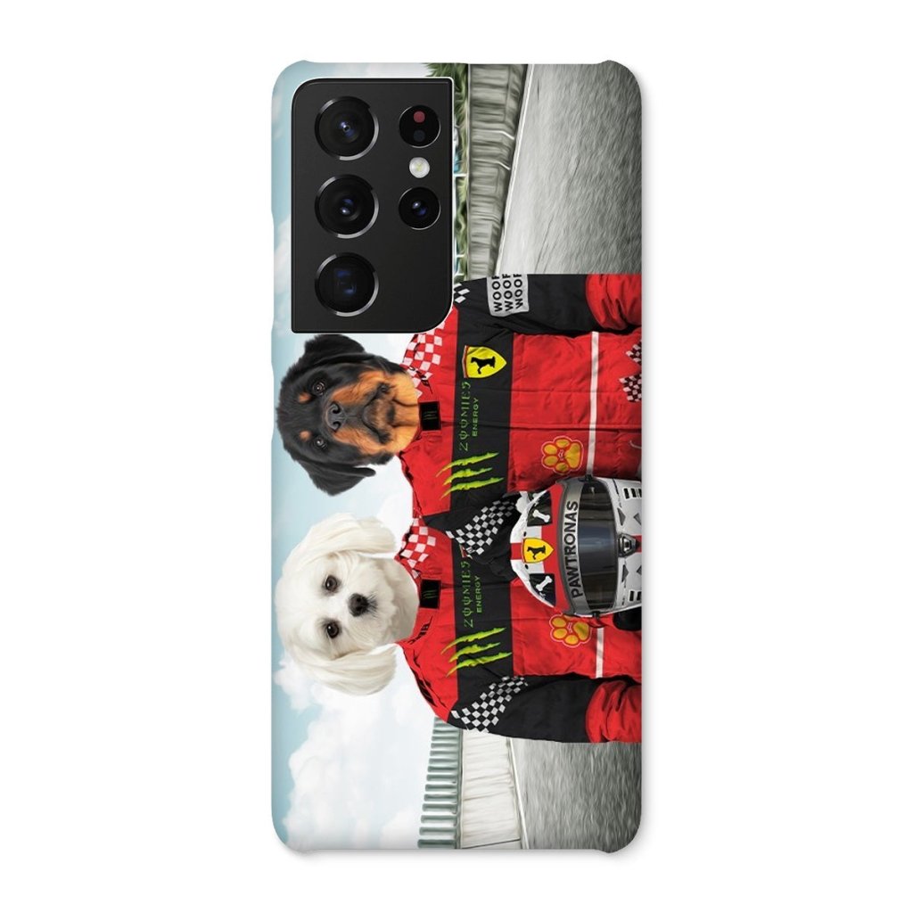 Pet Portraits | The Red Legendary Drivers: Custom Pet Phone Case | Paw & Glory