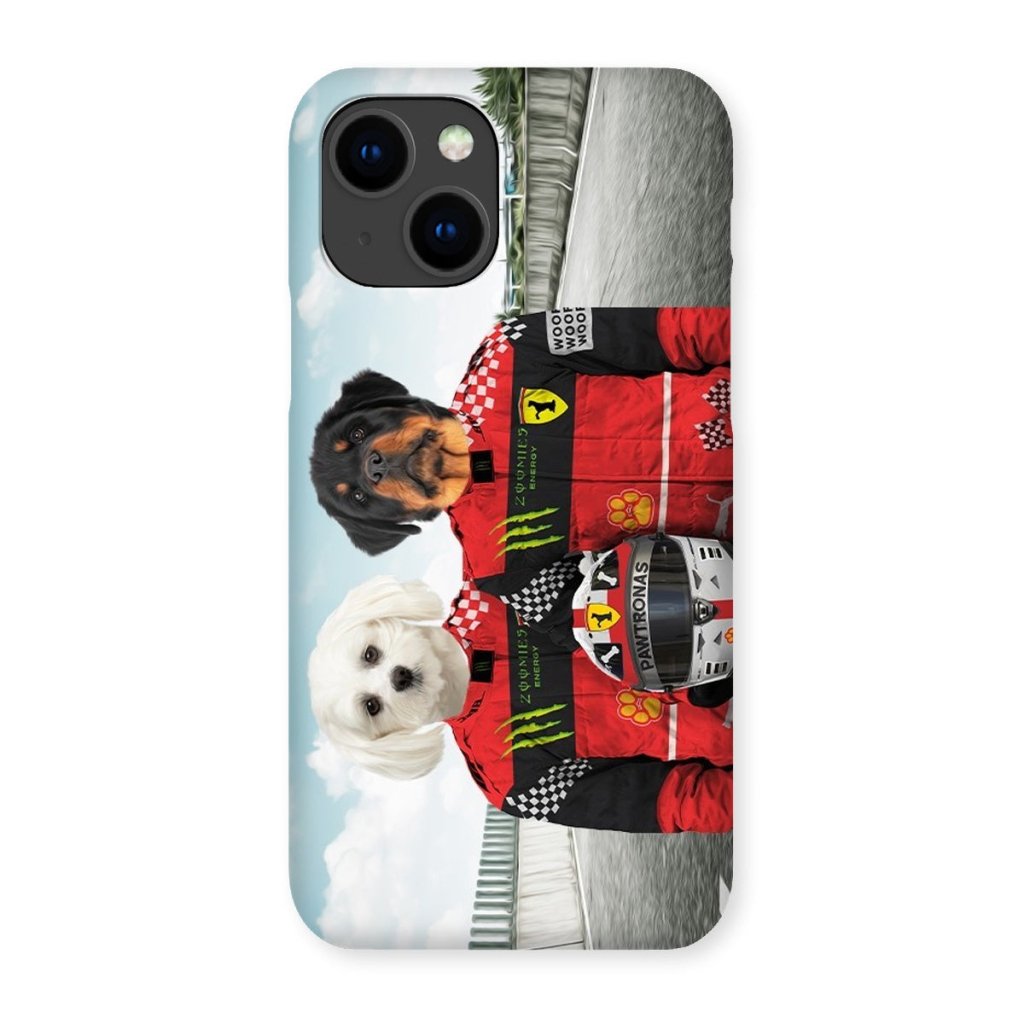 Pet Portraits | The Red Legendary Drivers: Custom Pet Phone Case | Paw & Glory