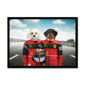 The Red Legendary Drivers: Custom Pet Portrait