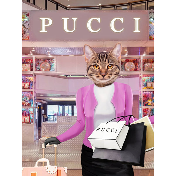 High School Queen Bee Custom Digital Download Pet Portrait | Paw & Glory