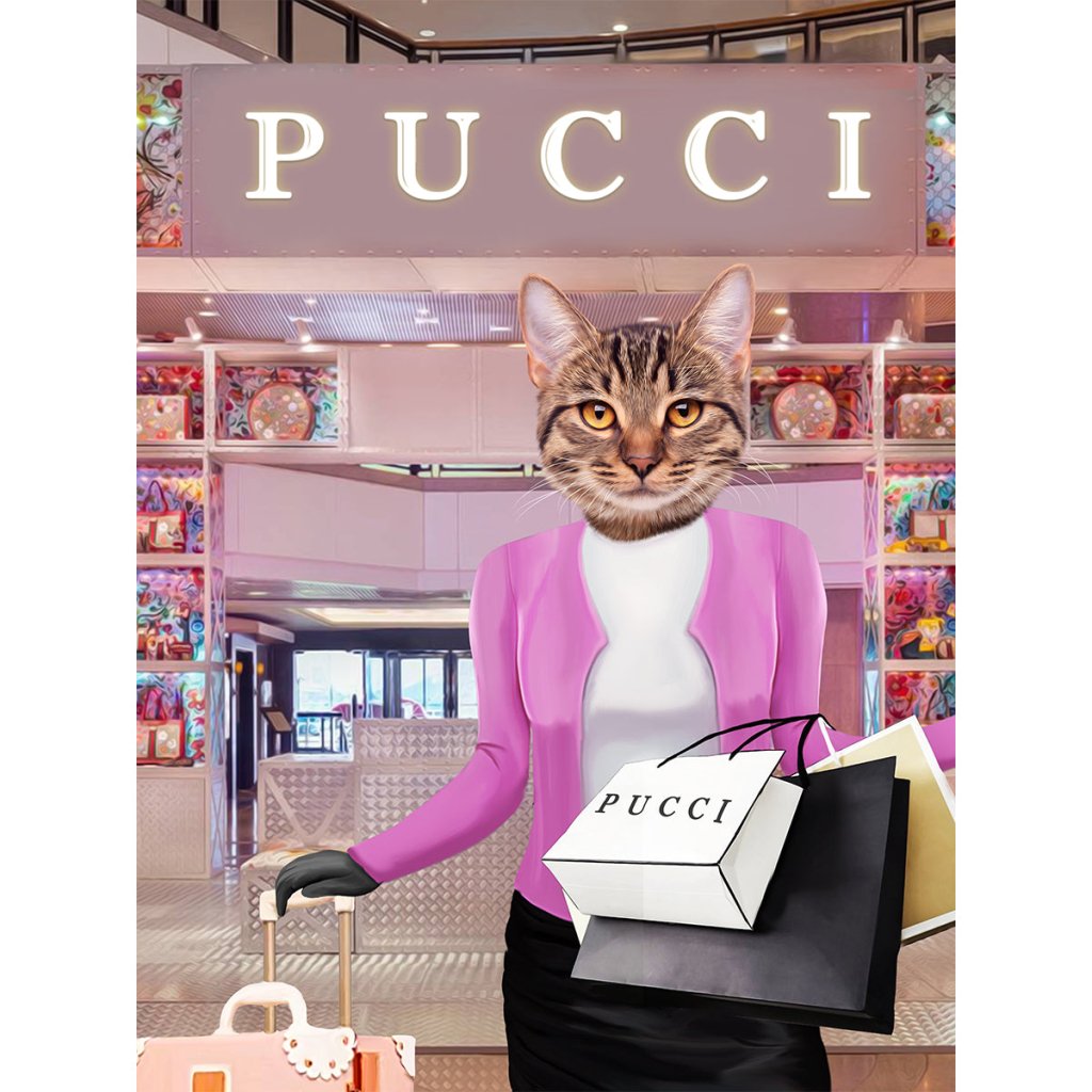 Pet Portraits | The Regina (Mean Girls Inspired): Custom Digital Download Pet Portrait | Paw & Glory