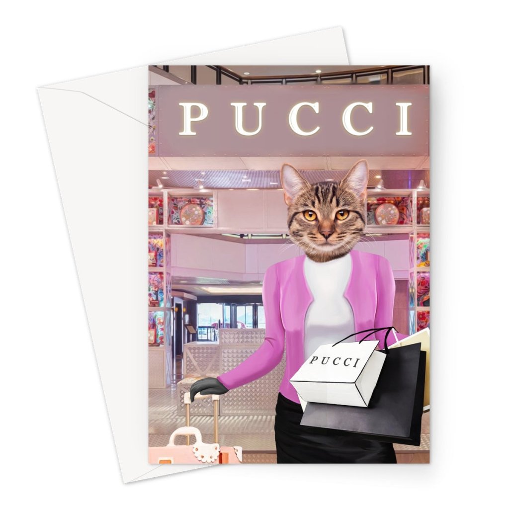 Pet Portraits | The Regina (Mean Girls Inspired): Custom Pet Greeting Card | Paw & Glory