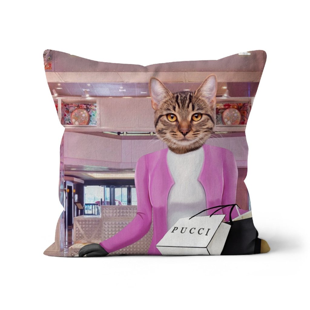 Pet Portraits | The Regina (Mean Girls Inspired): Custom Pet Pillow | Paw & Glory