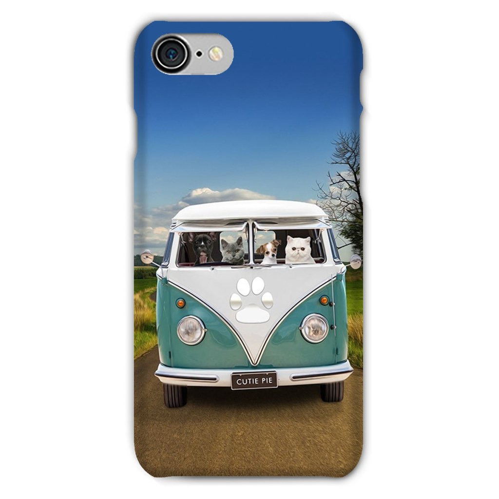 Pet Portraits | The Retro Bus: Custom Pet Phone Case | Paw & Glory