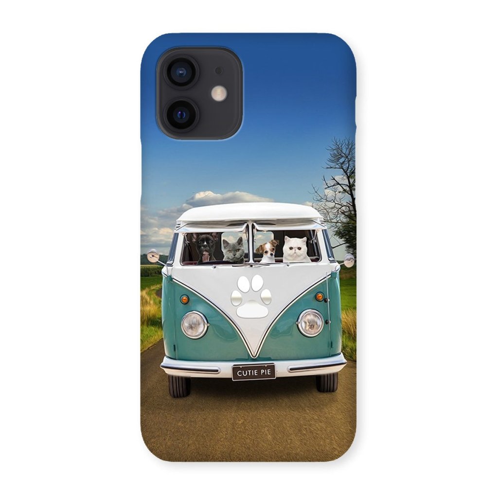 Pet Portraits | The Retro Bus: Custom Pet Phone Case | Paw & Glory