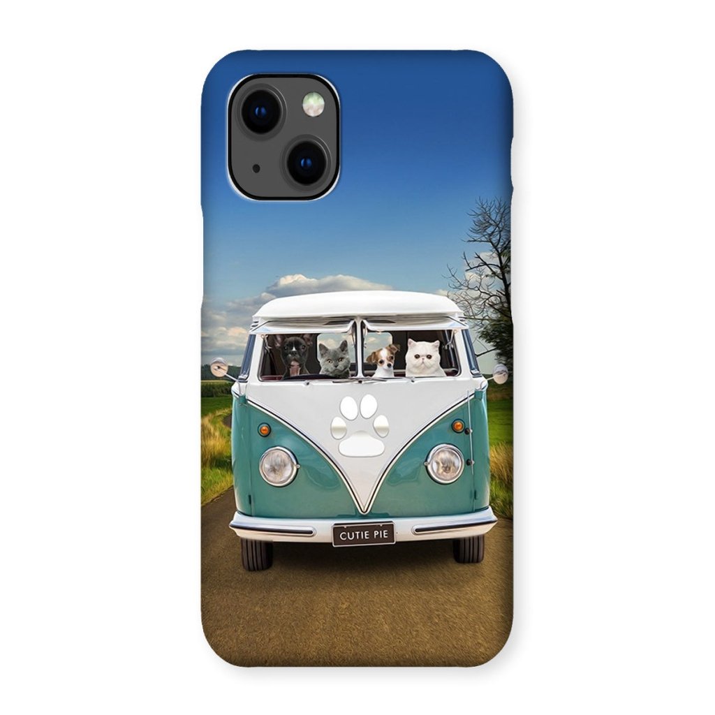 Pet Portraits | The Retro Bus: Custom Pet Phone Case | Paw & Glory