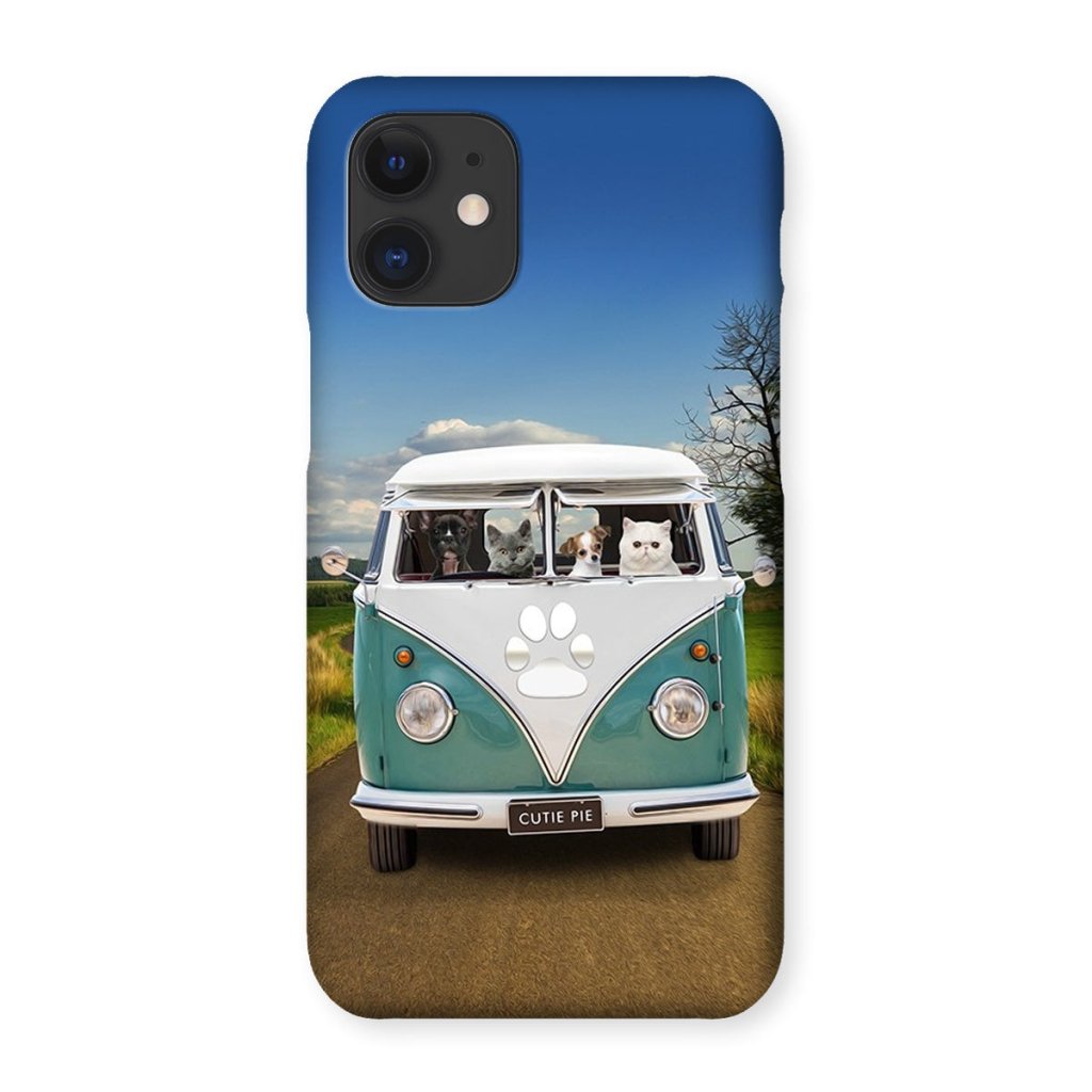 Pet Portraits | The Retro Bus: Custom Pet Phone Case | Paw & Glory