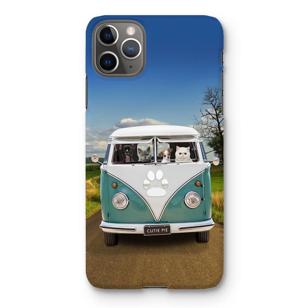 Pet Portraits | The Retro Bus: Custom Pet Phone Case | Paw & Glory