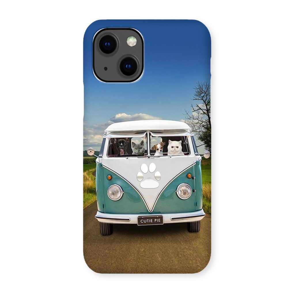 Pet Portraits | The Retro Bus: Custom Pet Phone Case | Paw & Glory