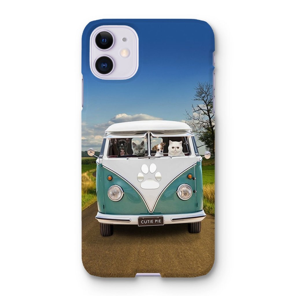 Pet Portraits | The Retro Bus: Custom Pet Phone Case | Paw & Glory