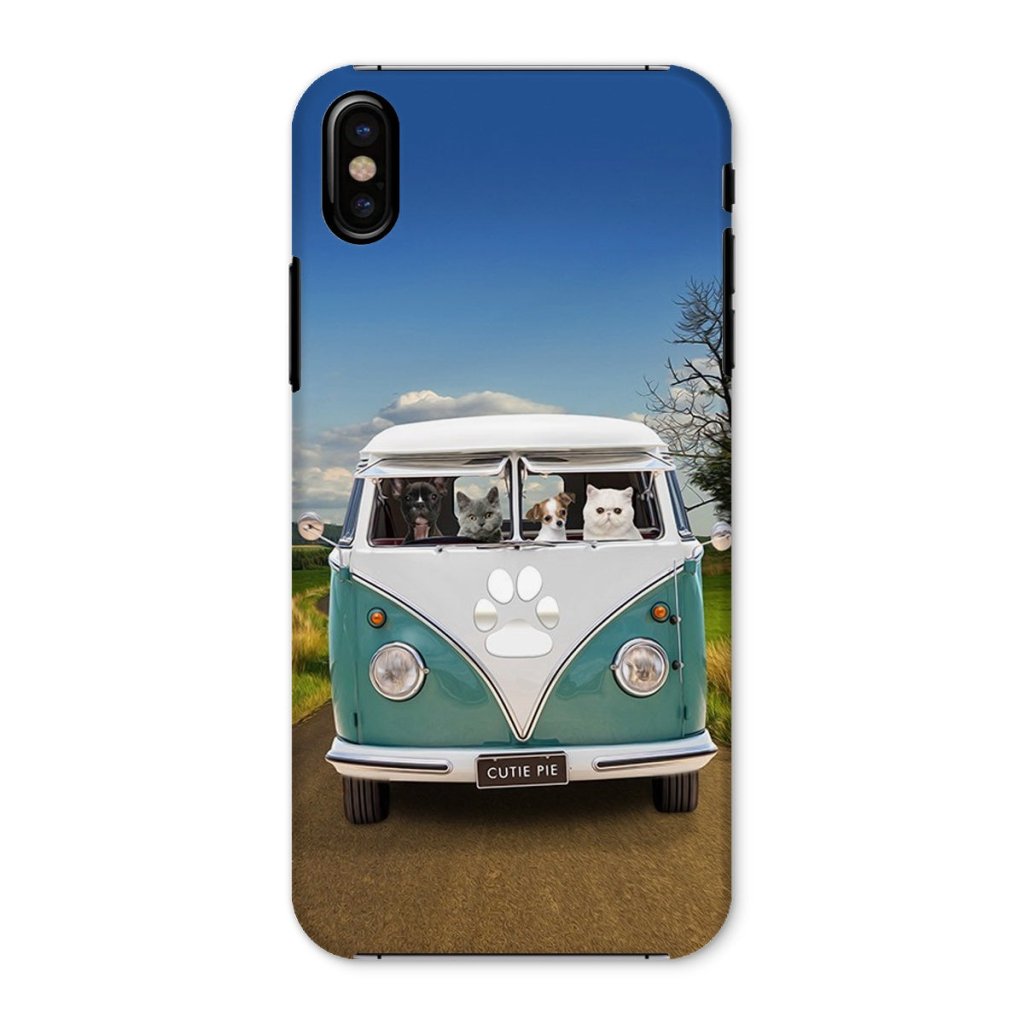 Pet Portraits | The Retro Bus: Custom Pet Phone Case | Paw & Glory