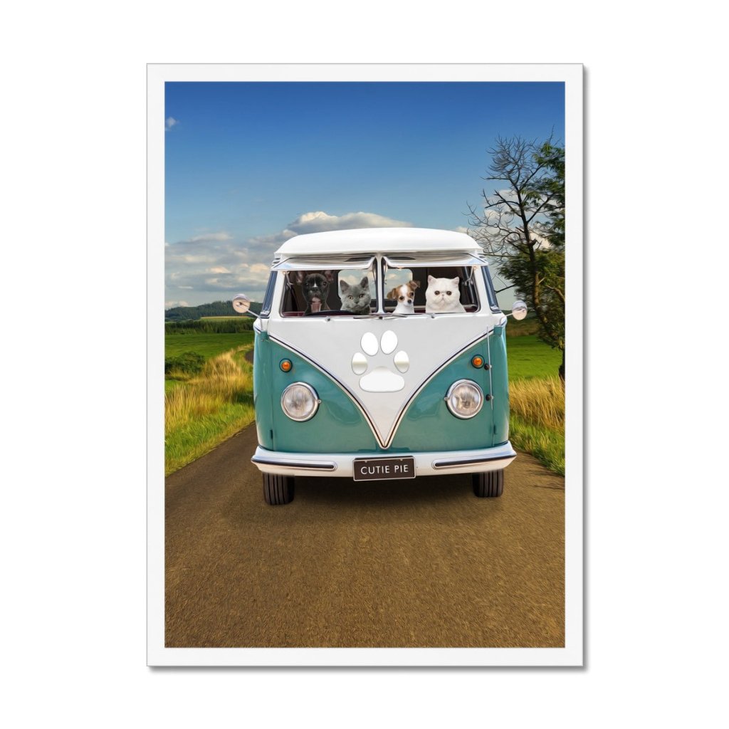 Pet Portraits | The Retro Bus: Custom Pet Portrait | Paw & Glory