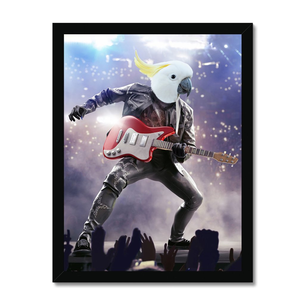 Pet Portraits | The Rock Star: Animal Art Framed Portrait | Paw & Glory