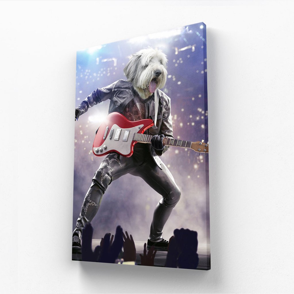Pet Portraits | The Rock Star: Custom Pet Canvas | Paw & Glory