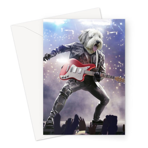 Rock Star Custom Pet Greeting Card | Pet Lover Gift | Paw & Glory