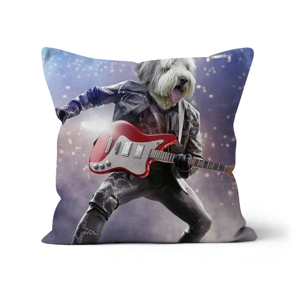 Pet Portraits | The Rock Star: Custom Pet Pillow | Paw & Glory