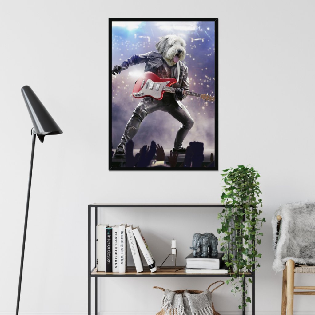 Pet Portraits | The Rock Star: Custom Pet Portrait | Paw & Glory