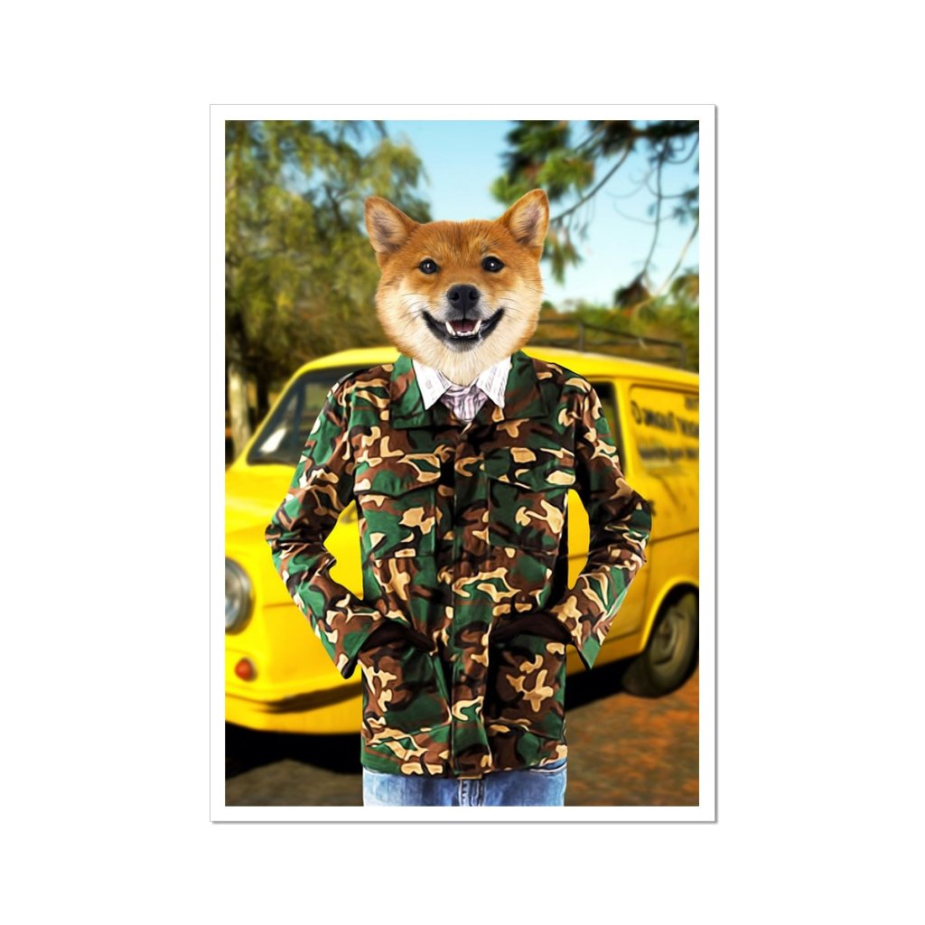 Market Trader Brother Custom Pet Poster | Custom Pet Portrait Print | Paw & Glory