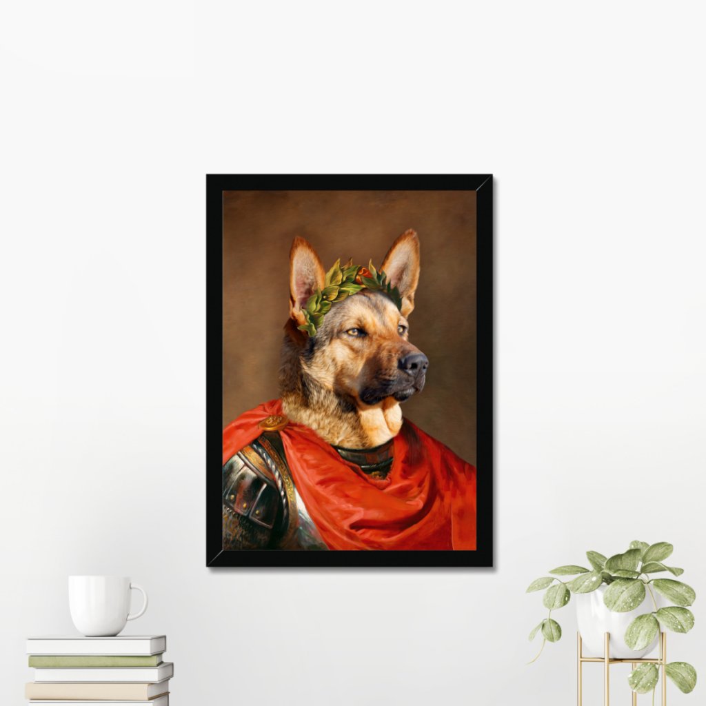 Pet Portraits | The Roman Emperor: Custom Pet Portrait | Paw & Glory