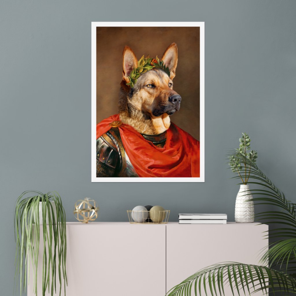 Pet Portraits | The Roman Emperor: Custom Pet Poster | Paw & Glory