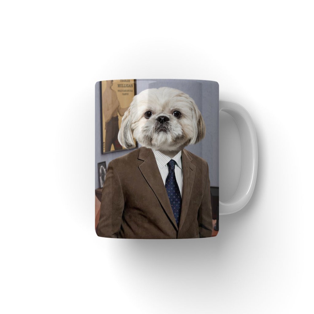 The Ron (Parks and Recreation Inspired): Custom Pet Coffee Mug - Paw & Glory - Dog Portraits - Pet Portraits